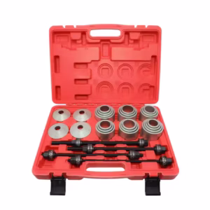 28 PCS Universal Press and Pull Sleeve Kit Bearing Bush Removal Installation Tool Kit Professional Bushing Tool