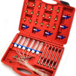 Diesel Injector Flow Meter Test Kit Common Rail Adaptor Fuel Tester Set